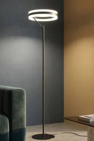 Lampada da terra piantana moderna nera led dimmerabile 2300k 3000k 4000k Professionale