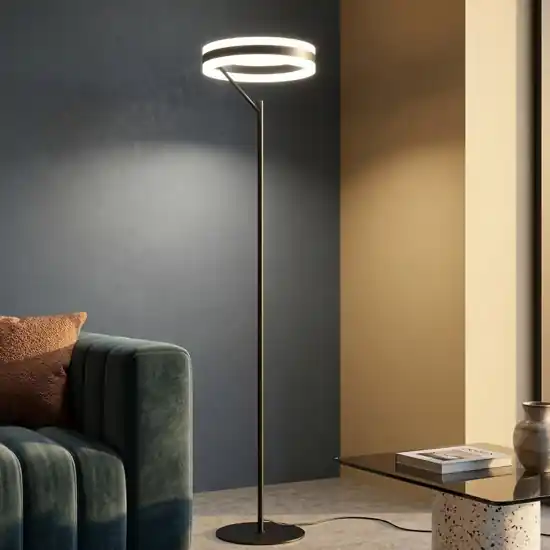 Lampada da terra piantana moderna nera led dimmerabile 2300k 3000k 4000k Professionale
