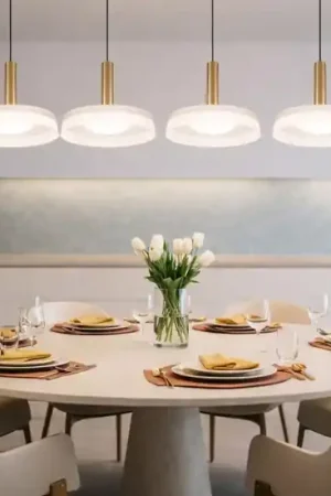 Lampadario caffe per tavolo sala da pranzo vetri bianchi Promozione
