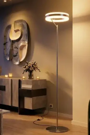 Piantana design moderna grigio nickel led dimmerabile 2300k 3000k 4000k Must-Have