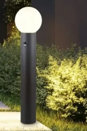 Lampione da giardino con sensore di movimento crepuscolare antracite Solo Oggi