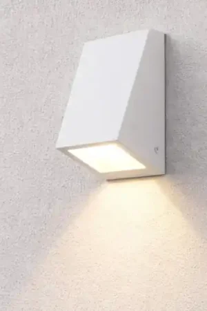 Applique da esterno da facciata bianco luce verso il basso design moderno Prezzo Ridotto