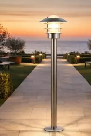 Lampioncino da giardino anti corrosione salsedine ip44 acciaio zincato Prezzo Ridotto