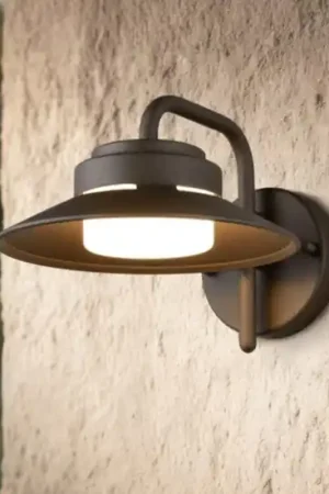 Economico Applique per esterno marrone ruggine ip44