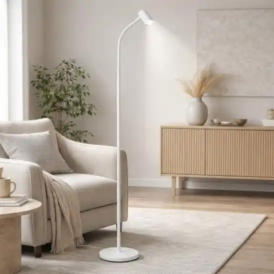 Piantana da lettura bianca spot orietabile moderna Offerta