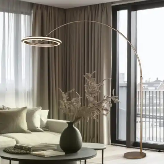 Piantana arco caffe design moderna led dimmerabile 2300k 3000k 4000k Ordina Subito