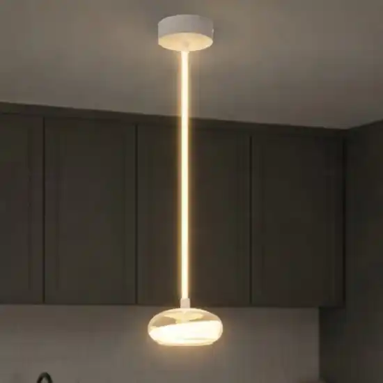 Prezzo Basso Lampada a sospensione tonda vetro trasparente led 13w 4000k dimmerabile