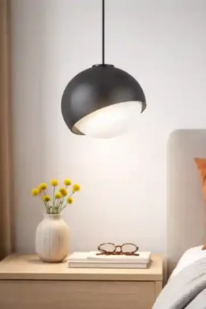 Subito Disponibile Bloom sp1 d22 ideal lux lampada a sospensione per comodino camera da letto vetro nera