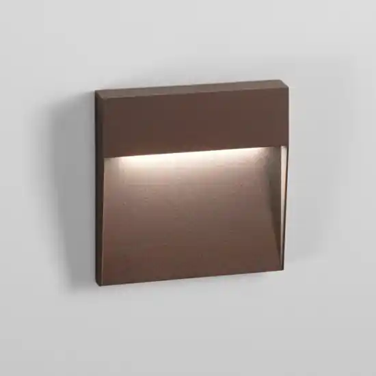Popolare Ondaluce segnapasso led da parete per esterno corten led 3w 3000k ip54