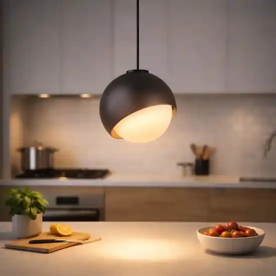 Offerta Lampada a sospensione per isola cucina ideal lux bloom sp1 d17 nera