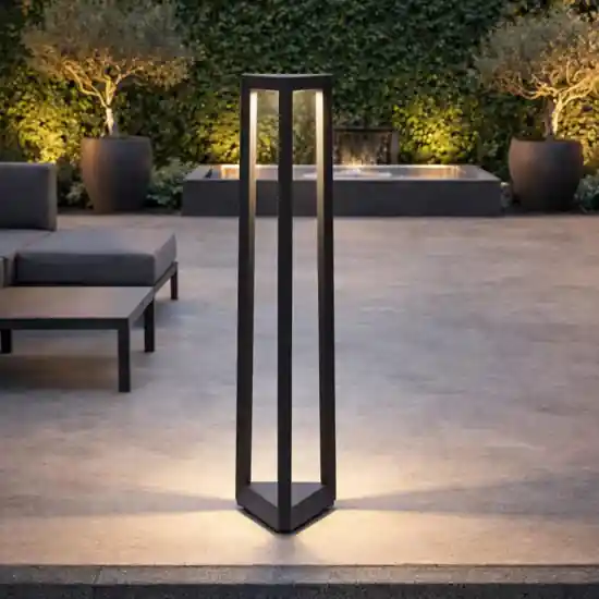 Ondaluce lucifer lampione per esterno antracite moderno led 12w 3000k Soddisfatti O Rimborsati