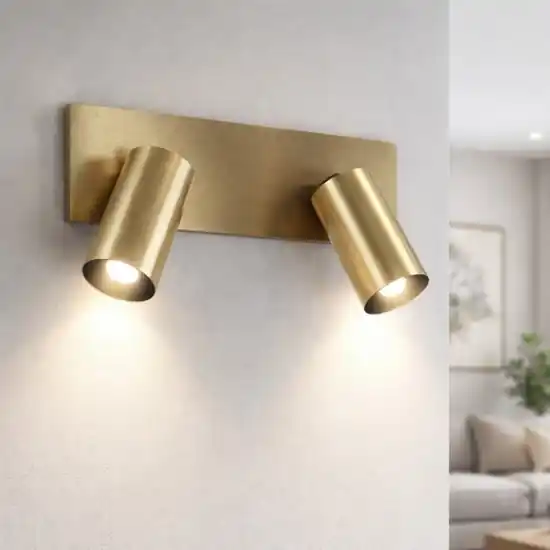 Applique con faretti orientabili oro ottone fabas luce flores Spedito Oggi