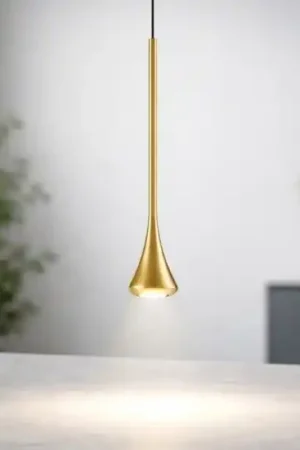 Vendita Finale Lampada a sospensione ottone oro moderna led 5w 3000k fabas luce