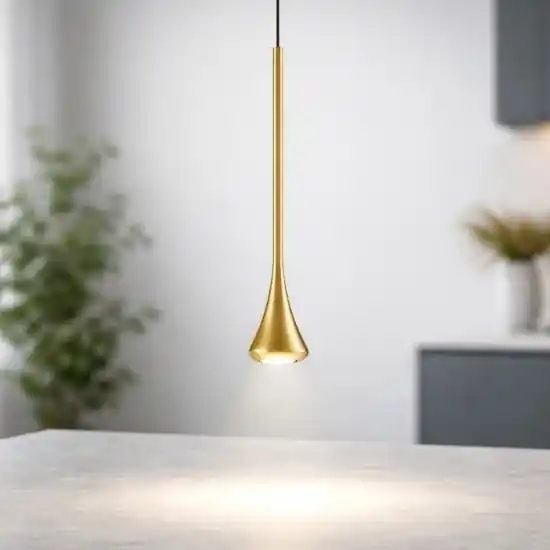 Vendita Finale Lampada a sospensione ottone oro moderna led 5w 3000k fabas luce