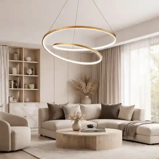 Lampadario moderno per salotto oz ideal lux led on-off 4000k ottone Prezzo Basso