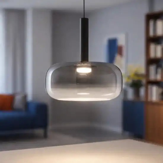 Lampada di vetro grigio a sospensione moderna fabas devero Ultima Occasione