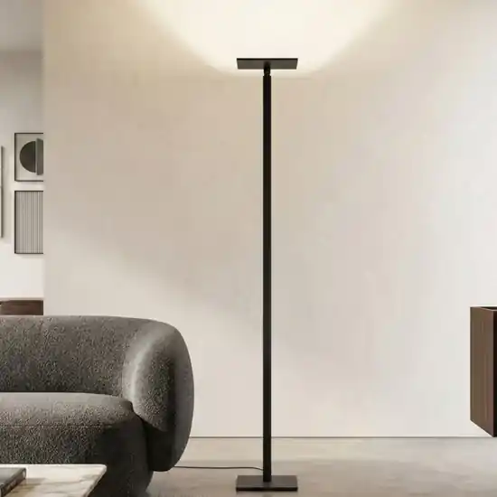 Acquista Ora Piantana ideal fabas luce nera led 3000k 4000k 5000k 6000k orientabile