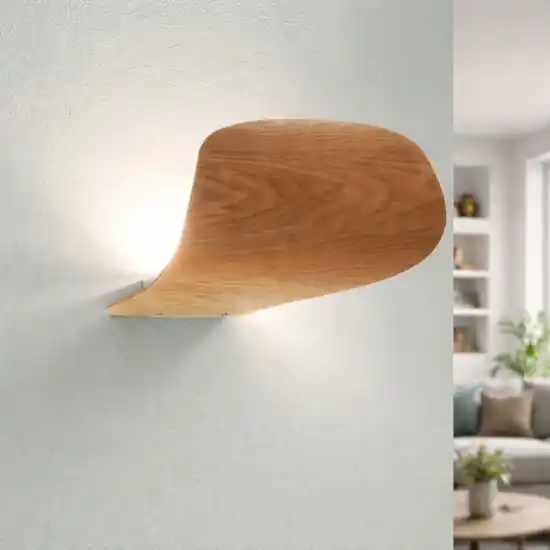 Direttamente Dal Produttore Applique di legno frassino pevero fabas luce moderna led 18w 3000k