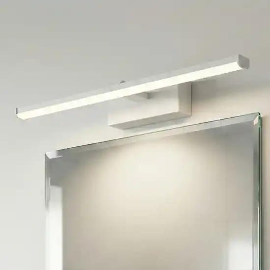 Scelto Dai Clienti Lampada 30cm bianca per specchio da bagno led 6w 3000k fabas luce nala
