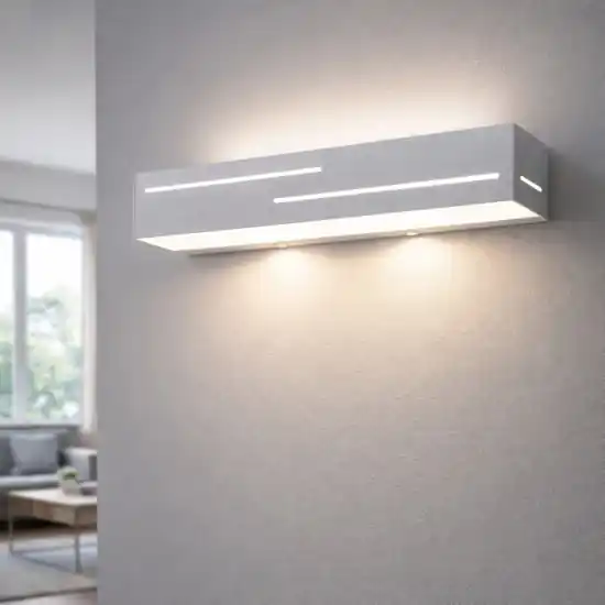 Applique da parete bianco banny fabas luce moderna led Prezzo Scontato