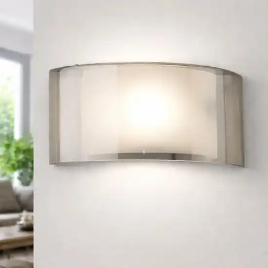 Saldi Applique di vetro moderna fume fabas luce alide