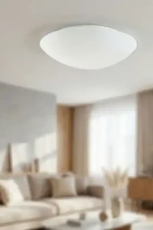 A Buon Prezzo Plafoniera di vetro 30cm bianca in vetro fabas luce pandora e27