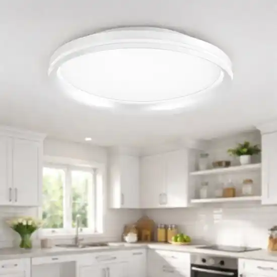 Plafoniera rotonda bianca isy fabas luce led 2700k 3200k 4000k per cucina Must-Have