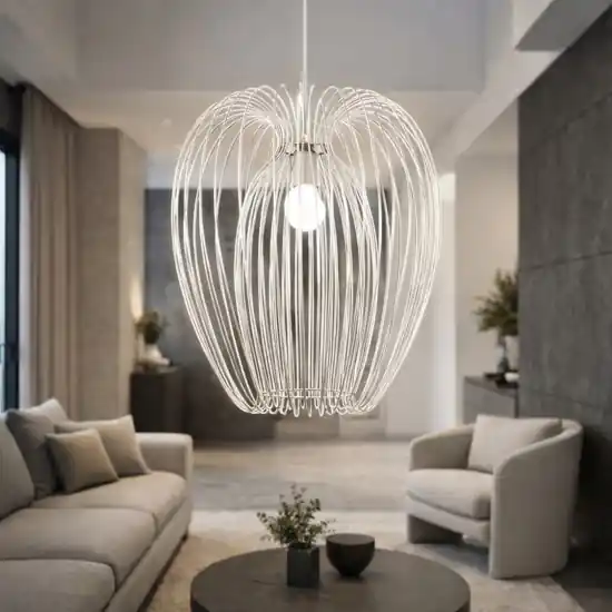Must-Have Lampadario moderno design bianco fabas luce camp