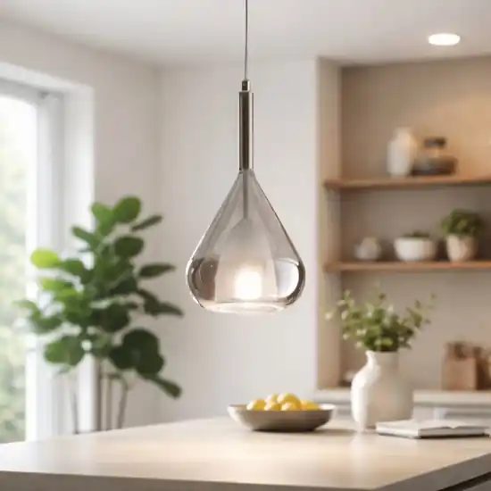 Offerta Lampo Lampada a sospensione fabas luce lila fume in vetro moderna