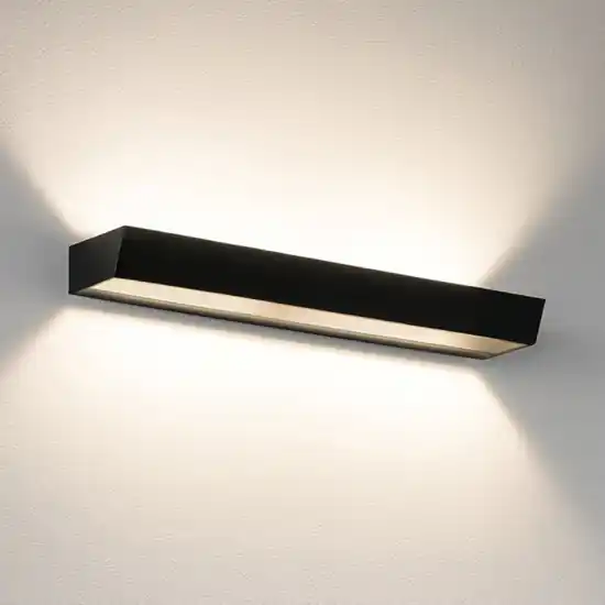 Pagamento Sicuro Isyluce applique nera 50w 3000k-4000k design moderno