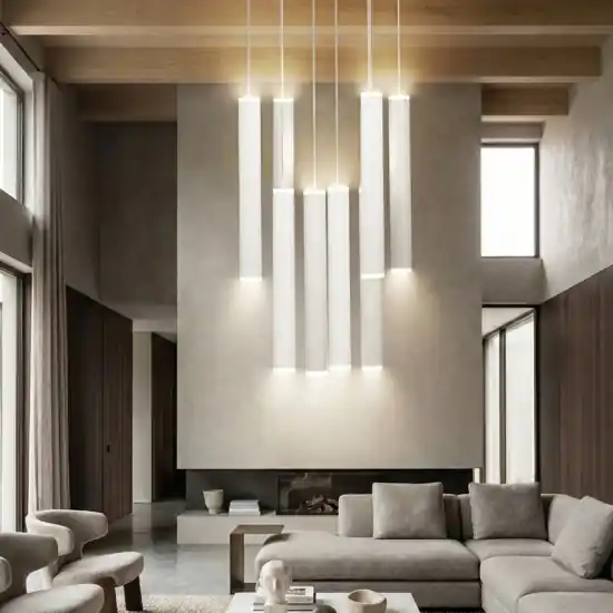 Soddisfatti O Rimborsati Lampadario cilindri bianchi led biemissione fabas luce prado