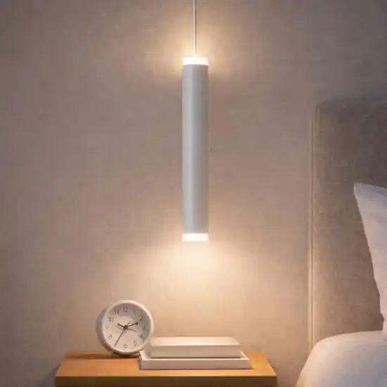 Soddisfatti O Rimborsati Lampada a sospensione cilindrica bianca led biemissione fabas luce prado