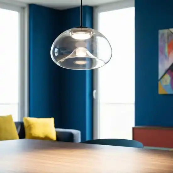 Non Perdere Lampada a sospensione in vetro trasparente brena fabas luce