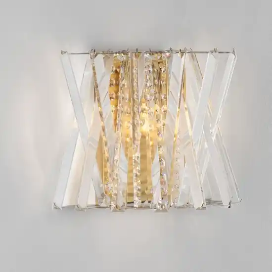 Applique oro di cristalli da parete stile contemporaneo Offerta Del Giorno