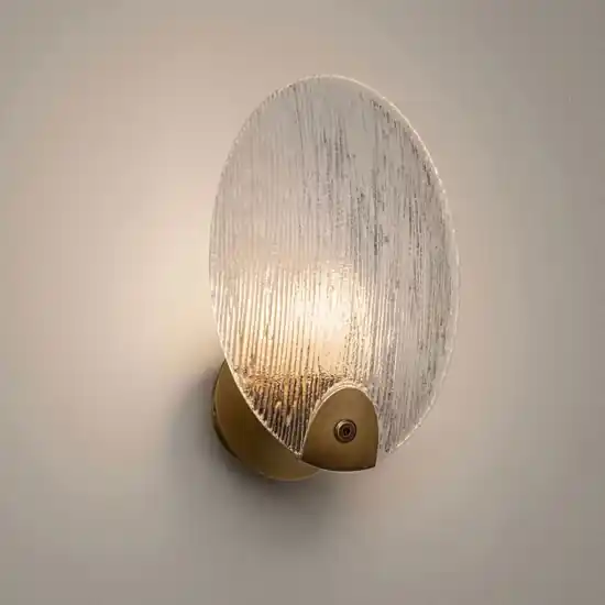 Applique da comodino conchiglia in vetro per camera da letto Reso Gratuito