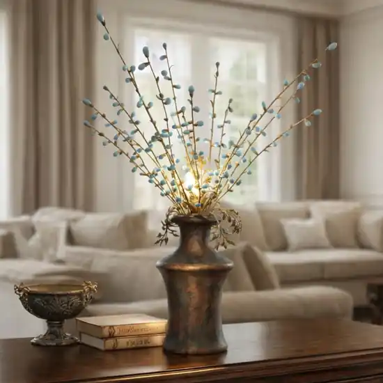 Compra Adesso Lume lampada da tavolo mechini firenze ferro battuto gocce di murano celeste