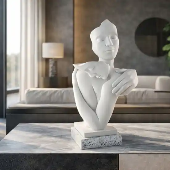 Scultura soprammobile abbraccio h40cm base argento bongelli preziosi Offerta Limitata