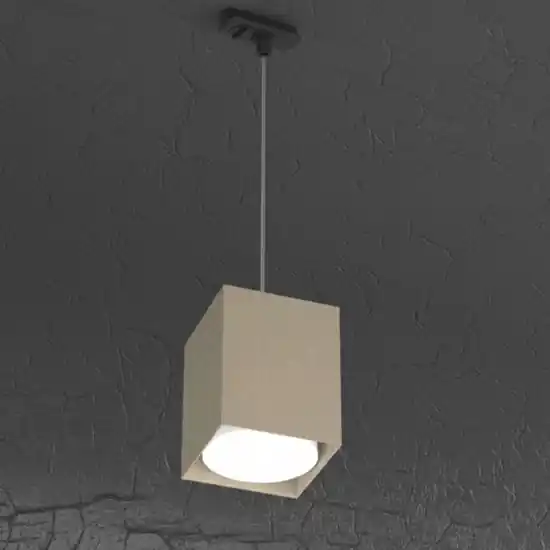 Lampada a sospensione sabbia accessorio per binario monofase nero Solo Oggi