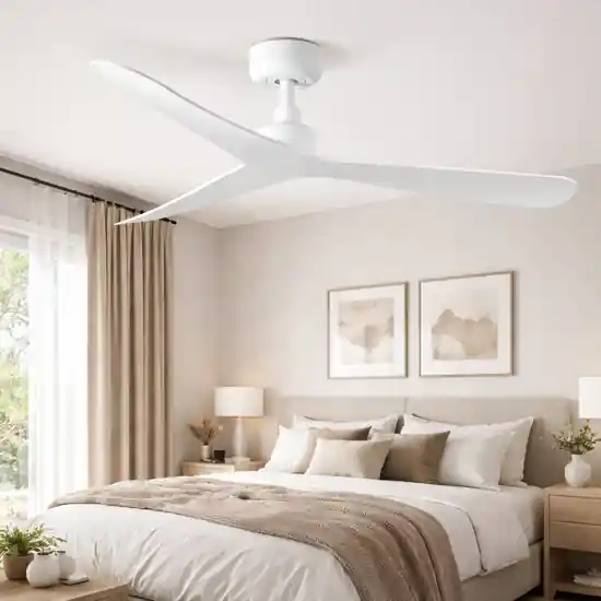 Acquista Ora Ventilatore da soffitto bianco smart wifi motore silenzioso 17mq