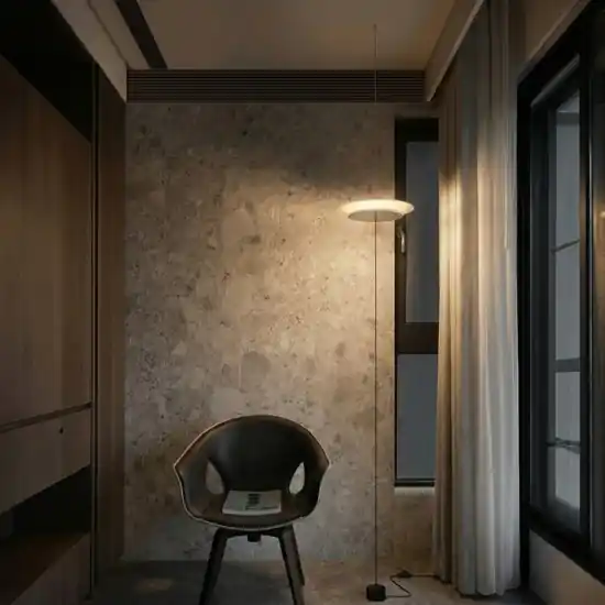 Lampada da terra piantana sospesa led a soffitto moderna bianca Quantità Limitata