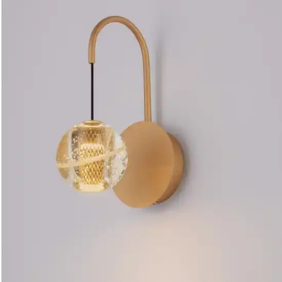 Applique oro sfera di vetro per comodino camera da letto Miglior Prezzo