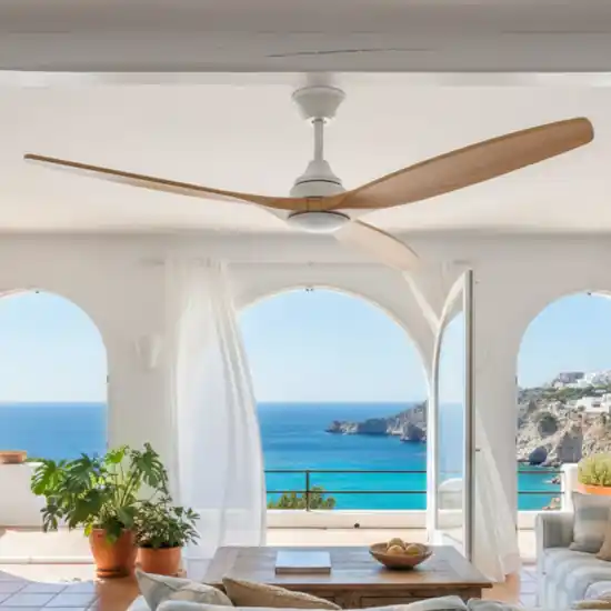 Ventilatore da soffitto smart app bianco ambienti 28mq led cct Non Perdere