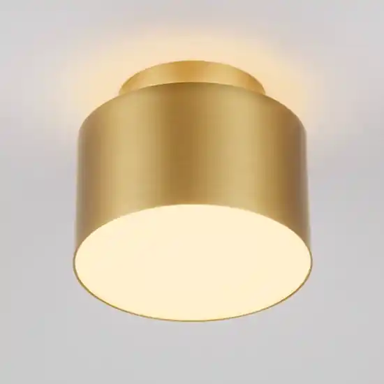 Piccola plafoniera 11cm oro rotonda da soffitto led 16w 3000k Affare