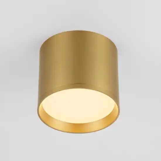 Faretto led 10w 3000k da soffitto cilindro oro Nuova Collezione