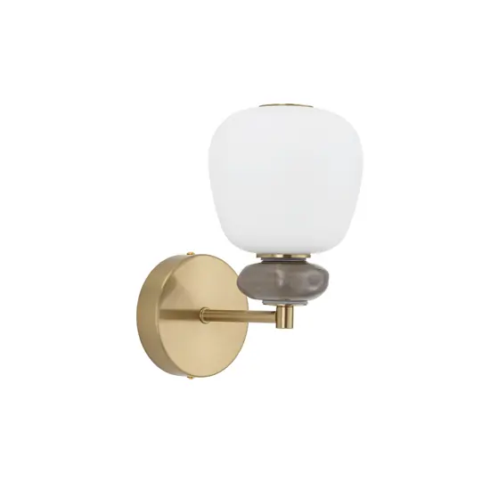 Applique led da pararete design vetro inserti in ceramica Novità