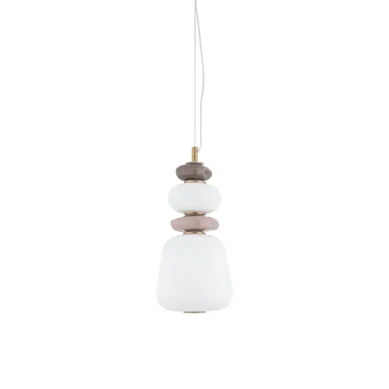 Spedizione Espresso Lampada a sospensione led design vetro ceramica