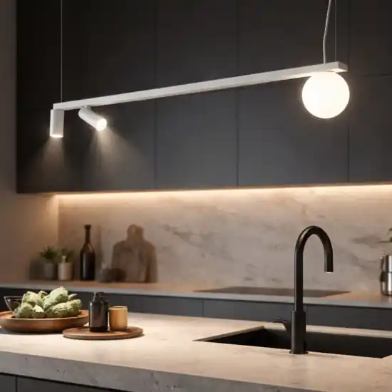 Più Venduto Lampadario a sospensione bianco per isola penisola cucina moderna