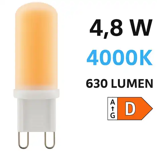 Consegna Rapida Life lampadina led g9 4w 4000k 630 lumen ottica 360