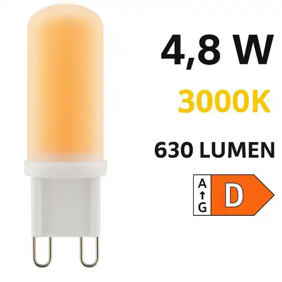 Lampadina life g9 led 4,6w 3000k ottica 360 630 lumen Solo Oggi