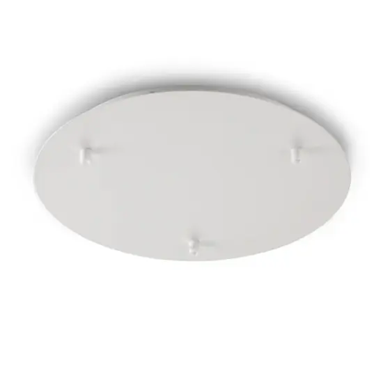 Rosone tondo bianco 3 fori gea luce diametro 30cm Occasione Imperdibile